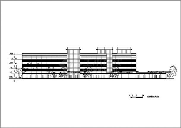某港区综合管理中心及生活辅助区建筑设计图纸-图二