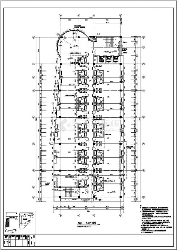 [施[安徽]18层商业综合体建筑施工图（甲级设计院）VIP-图一