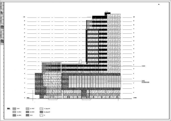[上海]19层现代风格商业及办公楼建筑设计施工图（国内知名地产）精VIP_图1