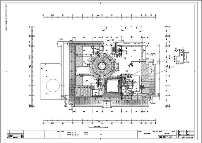 某城市广场174980㎡三层商业楼建筑施工图（包括幕墙施工图纸）_图1