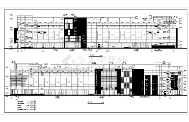 某52686㎡四层建材家居商场建筑施工图-图一