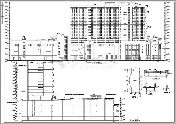 某黄金海岸十六层商住综合楼建筑施工图（含人防）VIP-图一