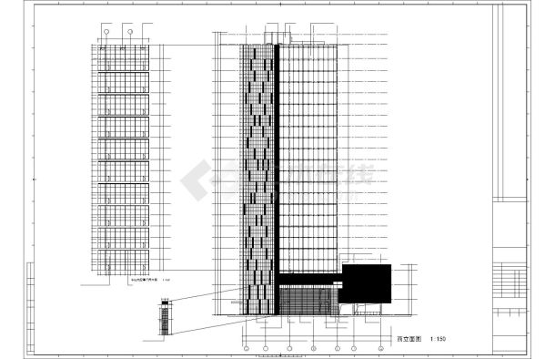 [上海]某22层商业综合楼建筑施工图（上海某知名设计院）VIP-图二