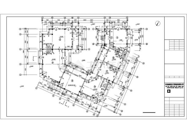 [山东]两层新古典主义风格商业街建筑施工图（含4栋楼效果图）VIP-图二