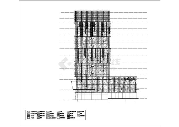 [广州]某17200㎡5层知名广场规划建筑施工图（含酒店及办公楼等）VIP-图二