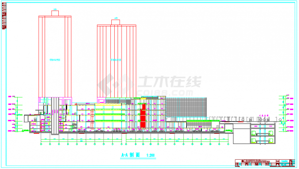 [广州]某205248平方米三十层大型商住项目建筑施工图（含节能设计）-图一