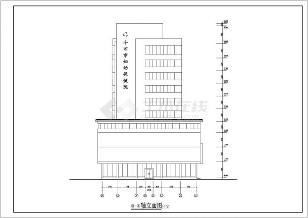 某地区改造医院建筑施工图纸（含设计说明）-图一