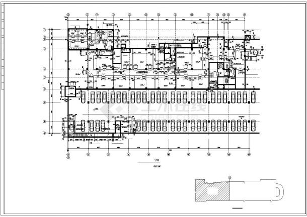 [北京]某二层临近商业办公楼建筑施工图-图一