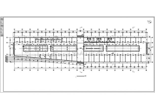 某1792.3平方米菜市场建筑施工图（框架结构）-图二