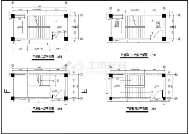 宾馆建筑全套施工图（含设计说明）-图二