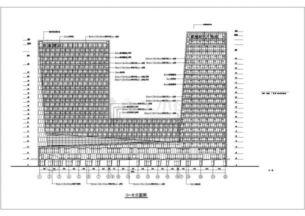 [深圳]某二十二层商业综合体建筑施工图（99.65米）VIP-图二