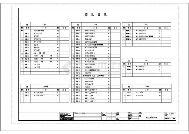 某二十六层商业综合大厦建筑施工图-图一