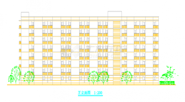 某中学学生公寓方案设计图（共4张）-图一