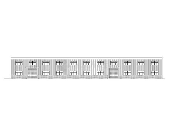 某二层门式钢架结构仓库建筑结构施工图-图一