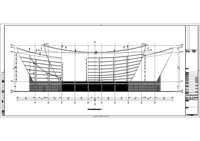 游船码头地上一层空间钢结构施工图（含建筑图）_图1