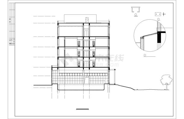 [沈阳]某9771.8㎡六层综合楼建筑施工图（含效果图及节能设计说明）-图二