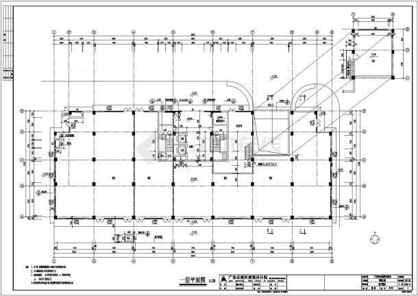 琶洲某九层大厦建筑设计施工图-图二