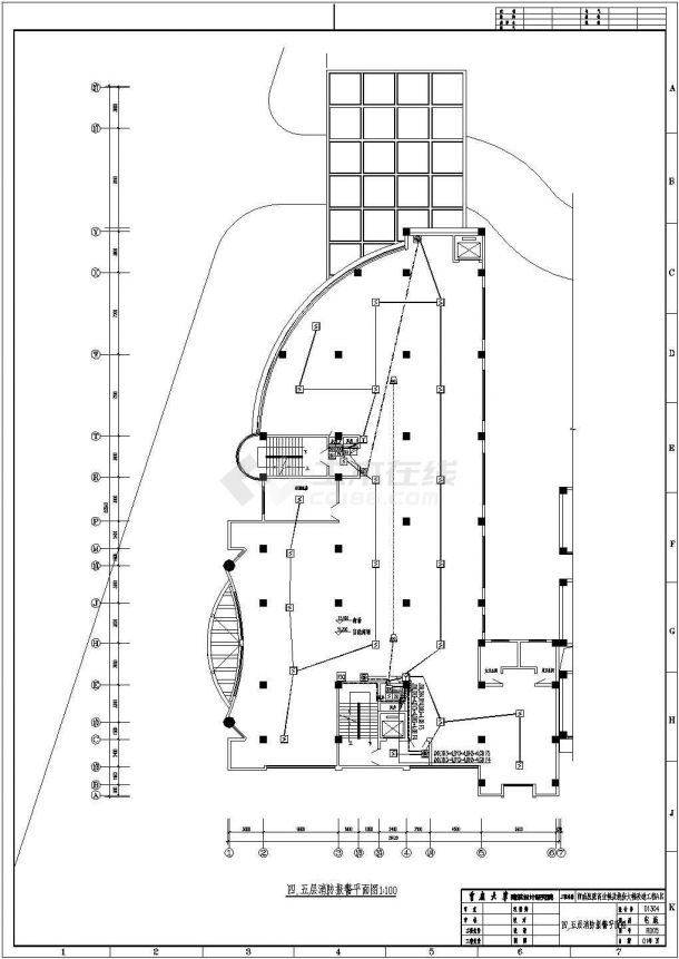 西南医院12层商业用楼建筑施工图VIP-图一