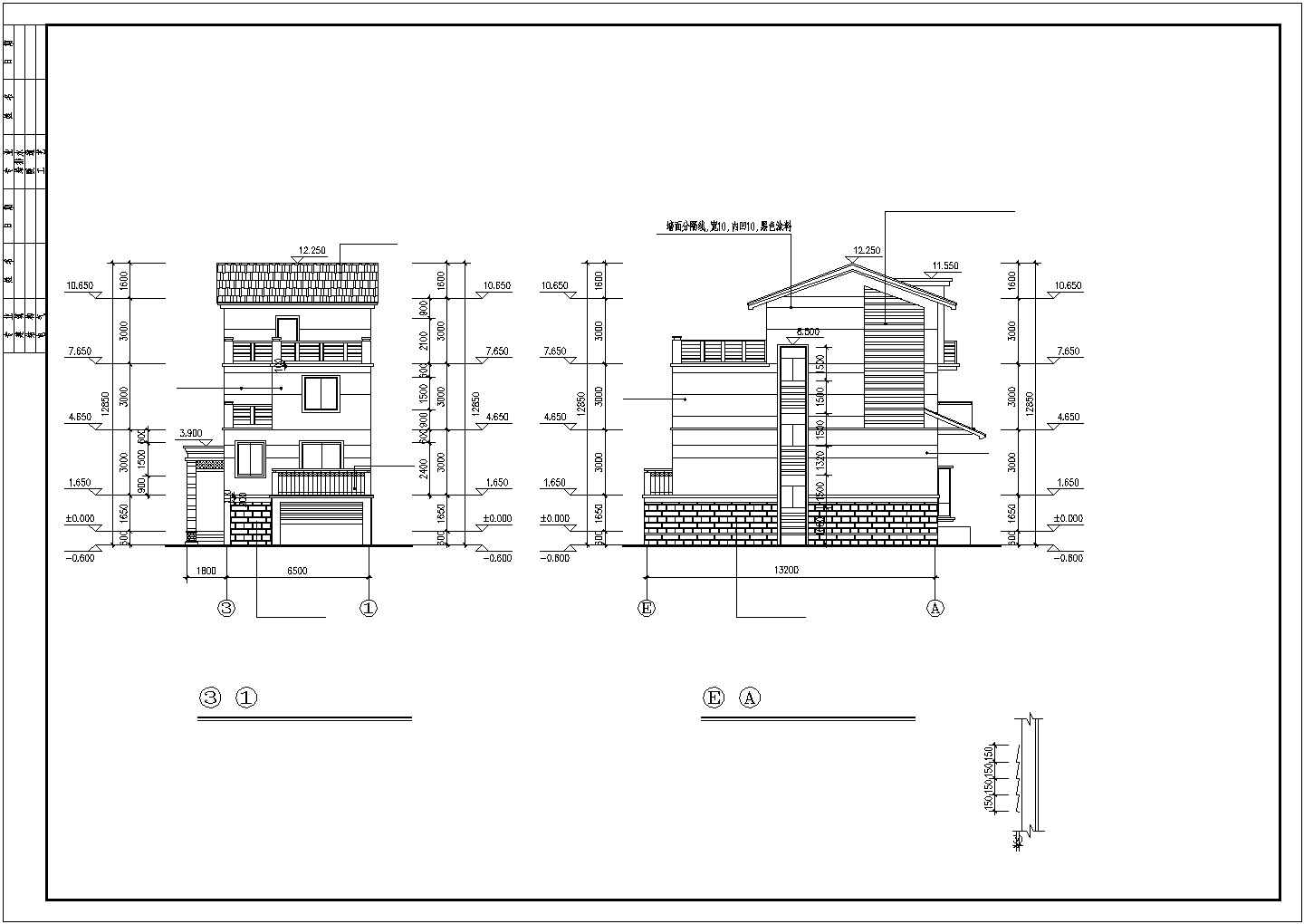 【吉安】豪华单体别墅建筑设计施工图纸
