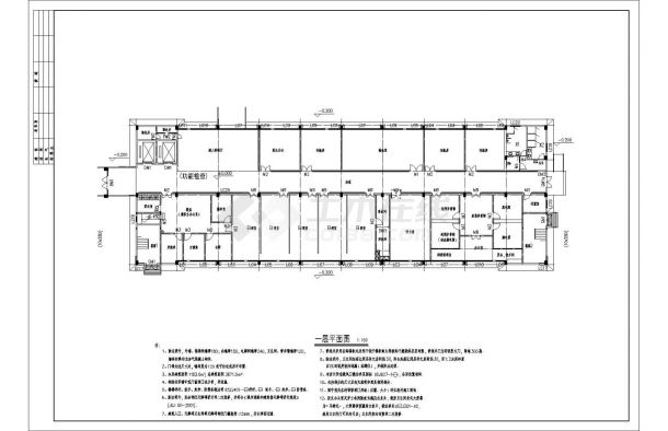 [东莞]某人民医院3775.618㎡三层住院楼建筑施工图（4号楼）VIP-图一