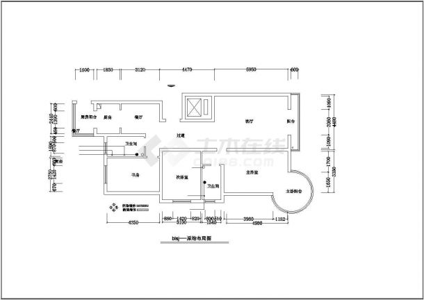 某两居室装修设计图纸 （共9张）-图二