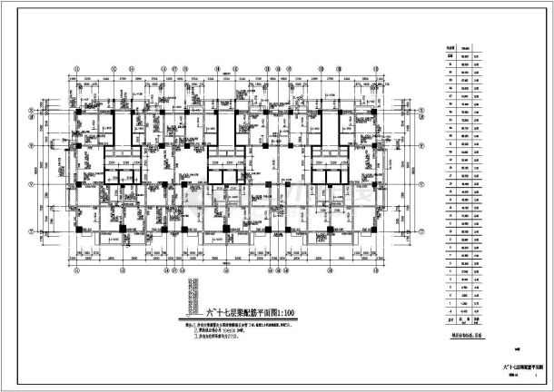 二十六层框剪结构住宅楼结构施工图（桩基础）-图一
