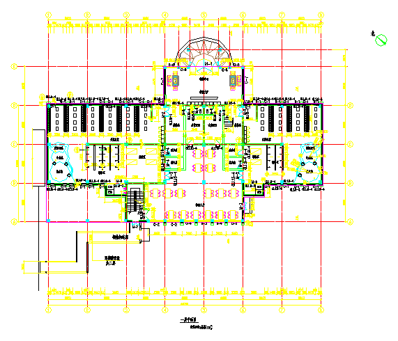 某温泉会所建筑剖面CAD参考图_图1