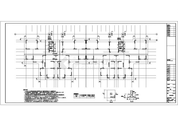 十八层剪力墙结构住宅楼结构施工图（筏型基础）-图二