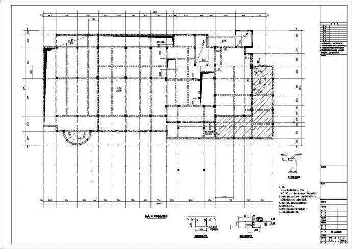 三层剪力墙结构别墅结构施工图（6度抗震）_图1