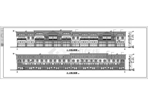 某2层商业街建筑施工图（全套）-图一