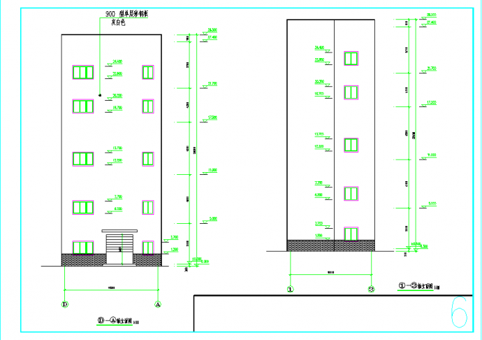 高层钢结构厂房施工图（含设计说明）_图1