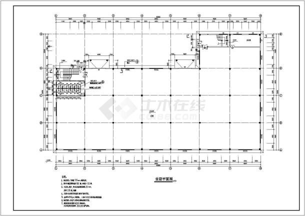 南方某地区大型厂房建筑施工图（含设计说明）-图二