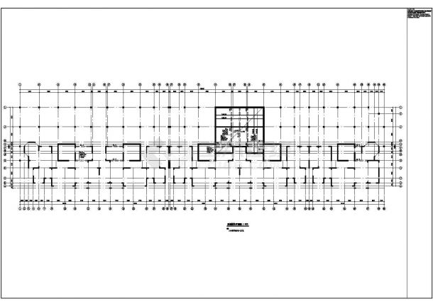 钢框架住宅基础平面结构图（共13张）-图一