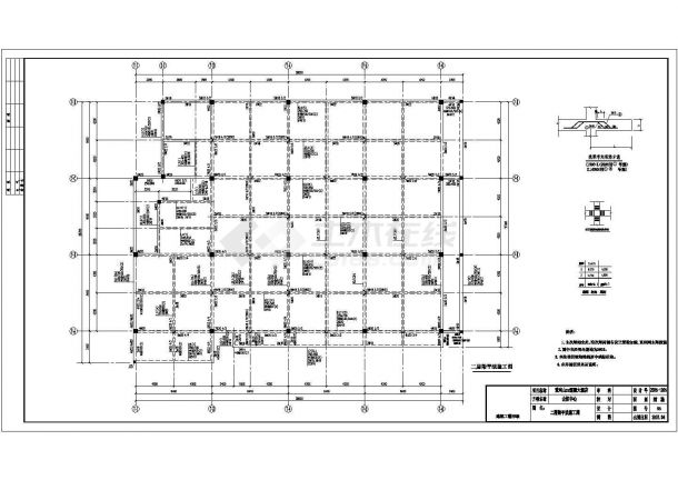 框架结构国际酒店会议中心结构施工图（三层墩基础）-图二