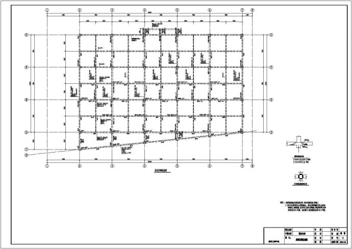 框架结构国际酒店会所结构施工图（三层墩基础）_图1