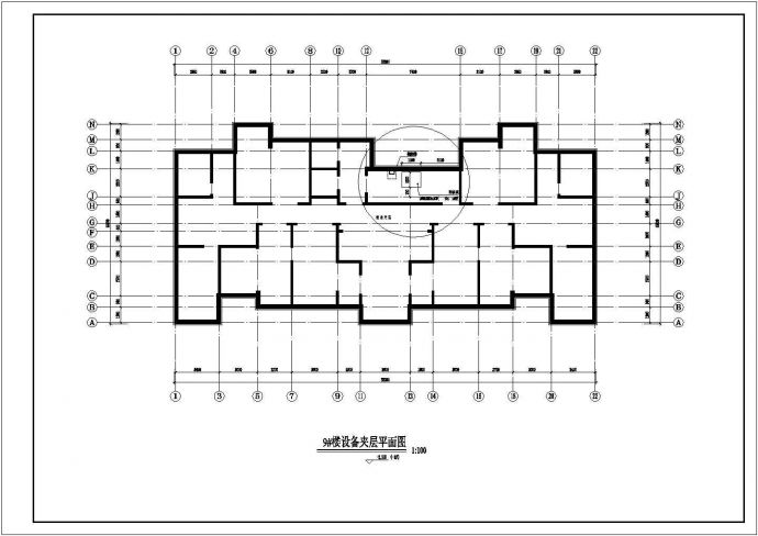 32层剪力墙结构高层住宅楼结构施工图（人工挖孔灌注桩）_图1