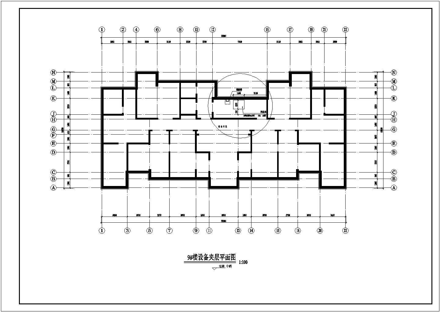 32层剪力墙结构高层住宅楼结构施工图（人工挖孔灌注桩）
