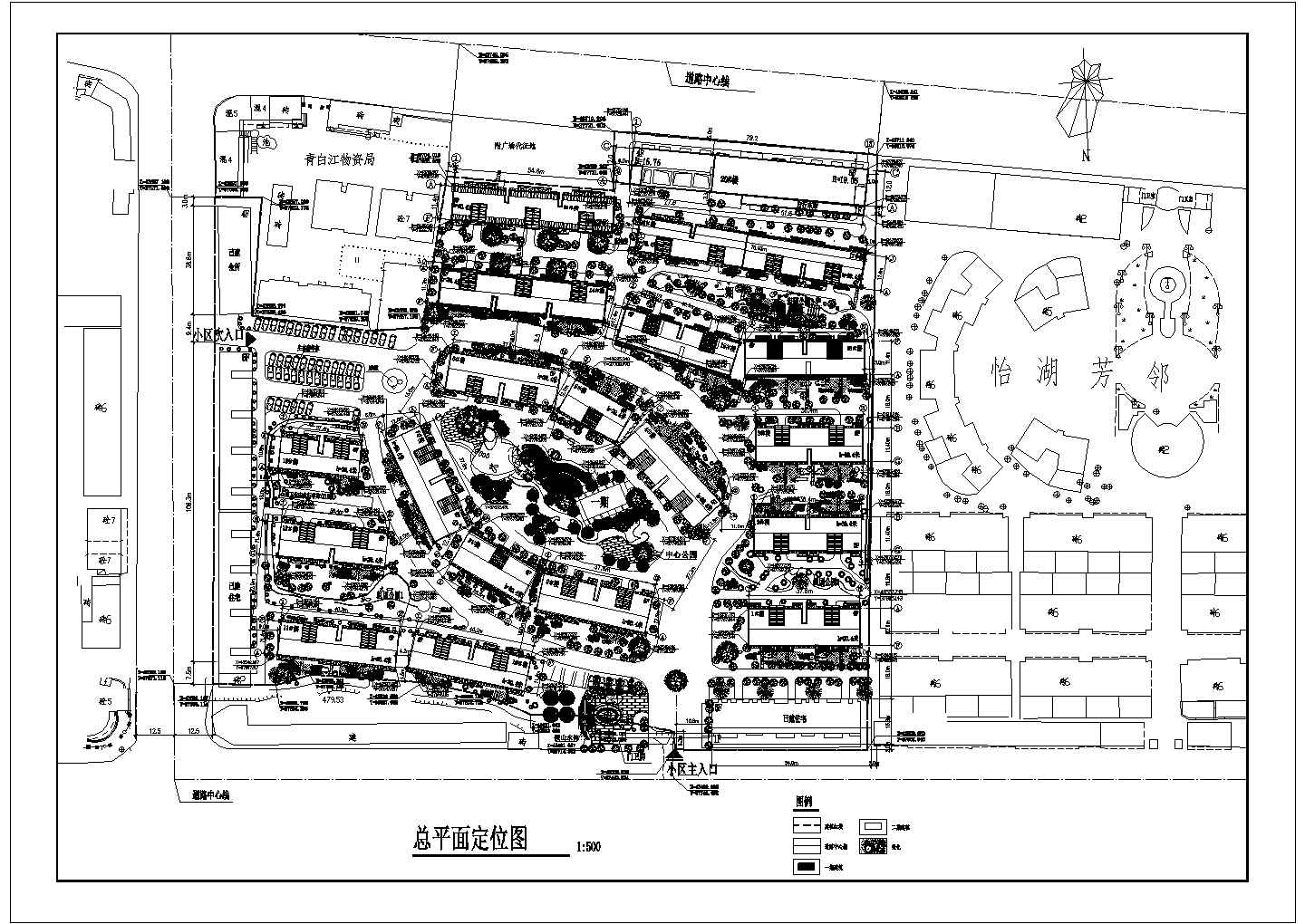 【郑州】某高层住宅小区建筑规划图