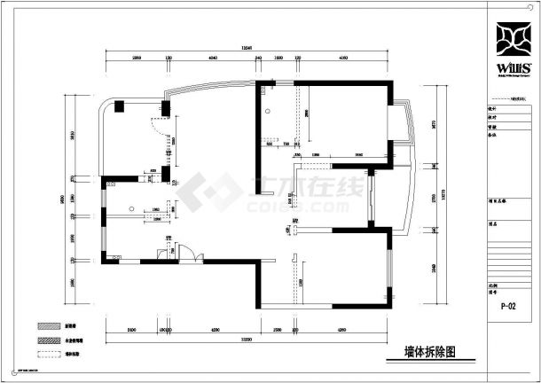 【常熟】衡泰花园洋房130平米三室两厅平层公寓装修图-图二