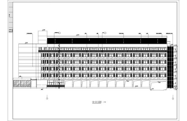 [武当山]玄武湖某国际大酒店六层带退台酒店客房建筑施工图（5#楼）VIP-图一