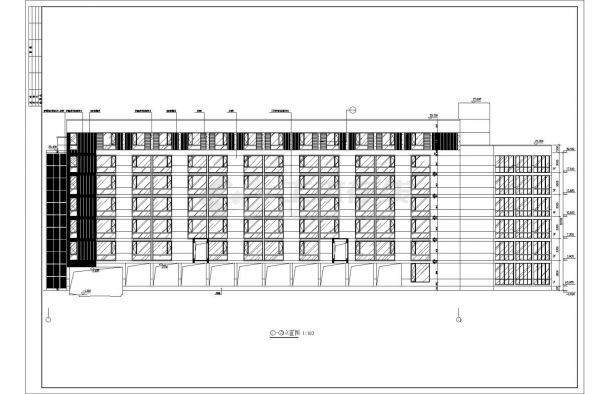 [武当山]玄武湖某国际大酒店六层带退台酒店客房建筑施工图（5#楼）VIP-图二