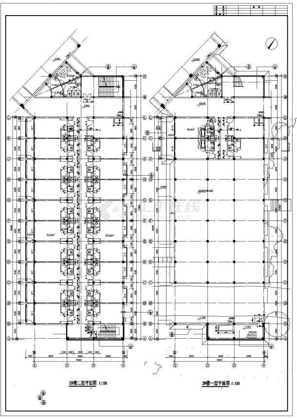 [武当山]玄武湖某国际大酒店三层酒店客房建筑施工图（2#楼）VIP-图二