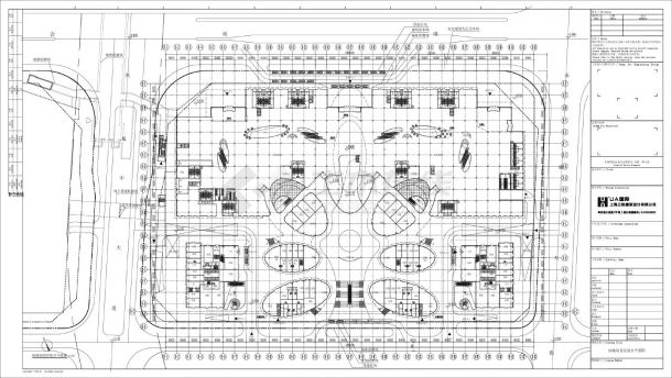 南昌莱蒙都会商业中心-建施B8各层组合平面CAD图-图二