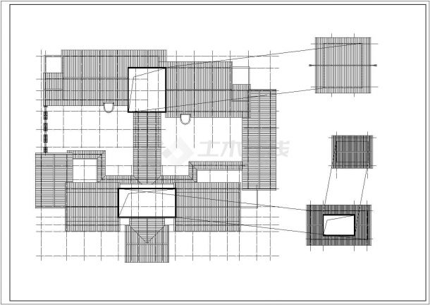 [福建]某二层中式风格宾馆建筑施工图-图一