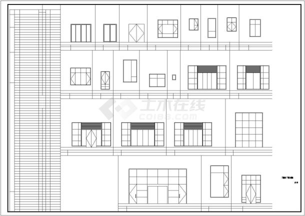[福建]某二层中式风格宾馆建筑施工图-图二