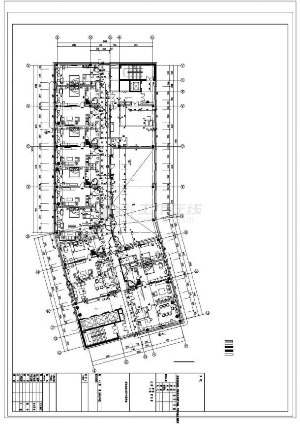 [大连]25273㎡15层现代风格商务酒店建筑设计施工图（经典方案）VIP-图二