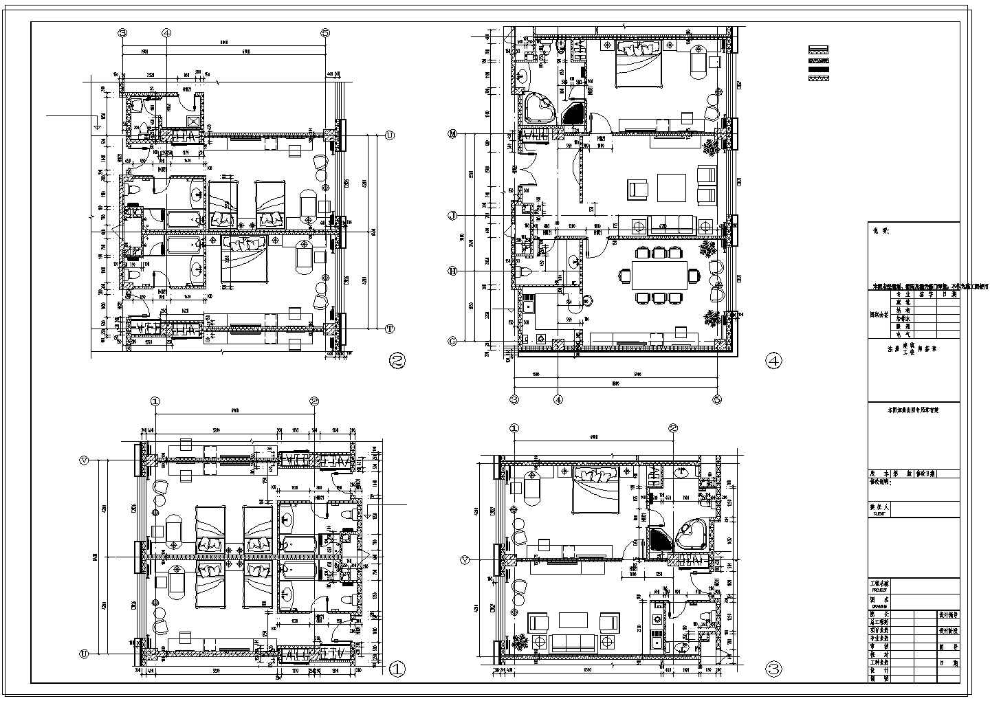 [大连]25273㎡15层现代风格商务酒店建筑设计施工图（经典方案）VIP