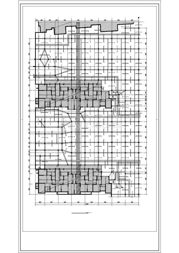 地下一层框架结构地下车库结构施工图（独立基础）-图一