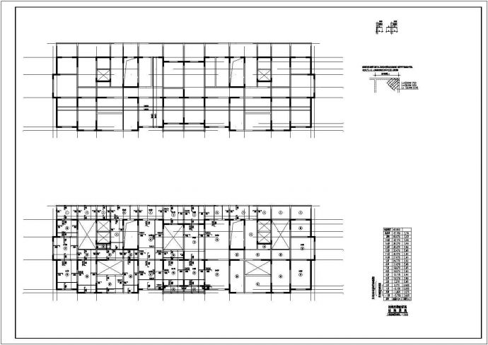 15层剪力墙住宅结构CAD平面布置参考图_图1