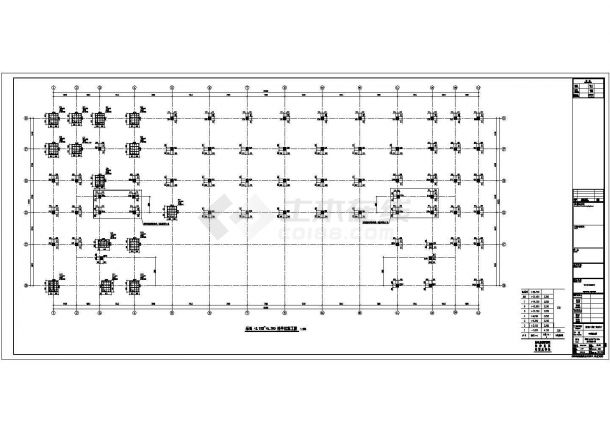 七层独立基础框架结构综合楼结构施工图（7度抗震）-图一